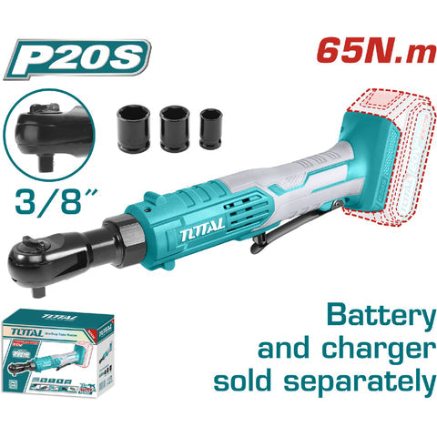 [SKUIMG]TDRLI2060151|TDRLI2060151_1.jpg|RATCHET INAL�MBRICO 20V DE 3/8" 65NM. INCLUYE 3 LLAVES. BATER�A Y CARGADOR POR SEPARADO. LLAVE IMPAC