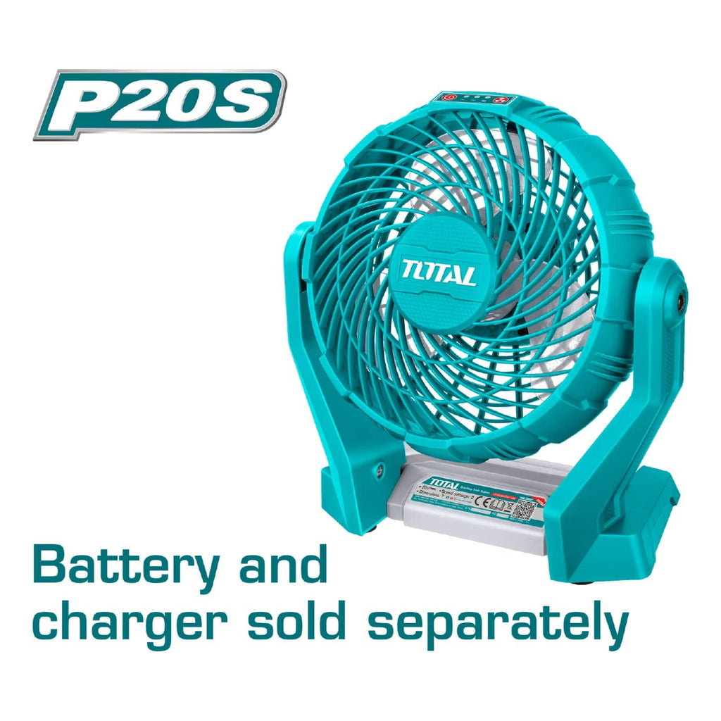 [SKUIMG]TFALI2007|TFALI2007_1.jpg|ABANICO 7" DE BATERIA LITHIUM-ION 20V INAL�MBRICO TOTAL