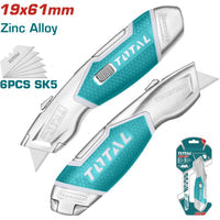 [SKUIMG]TG5126101|TG5126101_1.jpg|Exacto de 175 mm. Con cuchillas de 61 mm x 19 mm. SK5. Con 6 cuchillas de repuesto.