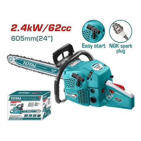 [SKUIMG]TG5602411|TG5602411_1.JPG|MOTOSIERRA 62 CC DE 24". TANQUE GASOLINA 550 ML. TANQUE ACEITE 260 ML.