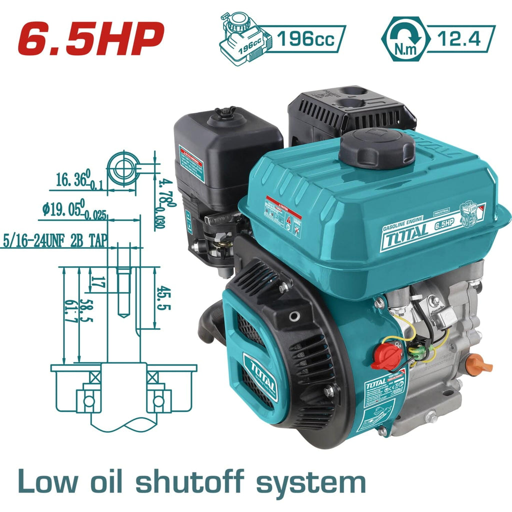 [SKUIMG]TGEN1682|TGEN1682_1.jpg|MOTOR A GASOLINA 6.5HP 4 TIEMPOS 20MM