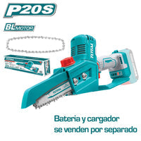 [SKUIMG]TGSLI2068|TGSLI2068.jpg|MOTOSIERRA 20V MINI 6" A BATERÍA DE IONES