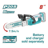 [SKUIMG]TGSLI2085|TGSLI2085.jpg|MOTOSIERRA DE 8" 20V MOTOR SIN ESCOBILLAS.