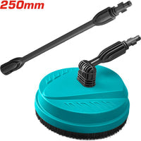 [SKUIMG]TGTPB251|CEPILLO DE PATIO CIRCULAR PARA PISTOLA DE HIDROLAVADORA DE 250 MM.MATERIAL: PP Y PA66 + 30GF