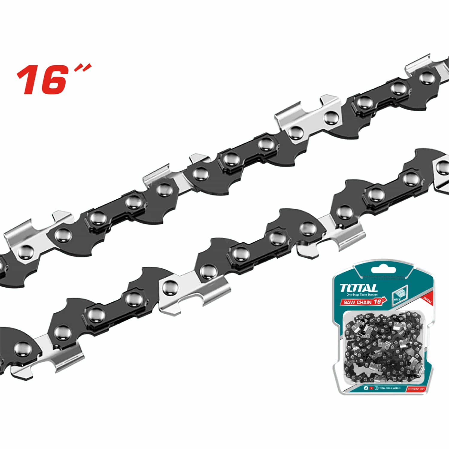 CADENA DE 16" REPUESTO PARA MOTOSIERRA DE GASOLINA TG5411611