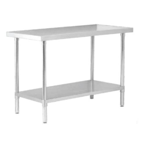 [SKUIMG]TH-1WB-6.1-0600|TH-1WB-6.1-0600.jpg|MESA DE TRABAJO INOXIDABLE DE 60 CM X 61CM. HECHA CON CALIBRE 1.2 MM GRUESO CON INSONORISADO ENTAMBO