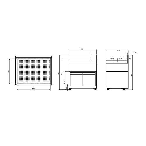 [SKUIMG]TH-BDD-6.1-750C|TH-BDD-6.1-750C.jpg|ESCURRIDOR DE VASOS CON GABINETE. 75CM X 60CM