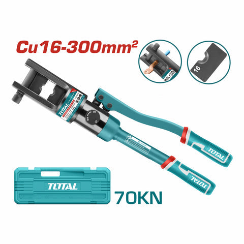 [SKUIMG]THCT0240|THCT0240_1.jpg|PINZA PRENSA HIDRAULICA. RANGO DE ENGASTE: CU:16-300MM2 PRESION DE TRABAJO: 70KN HERRAMIENTA DE CRIM