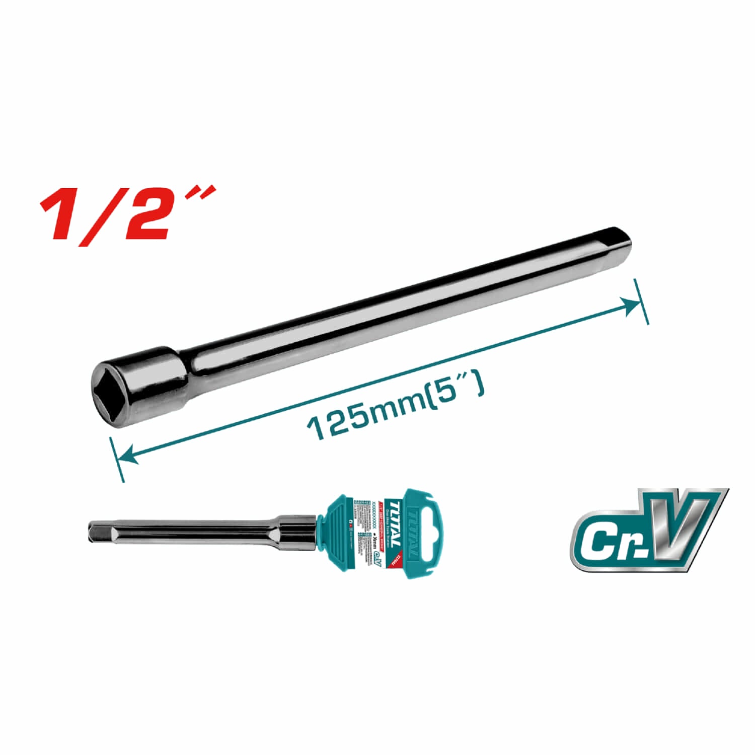 [SKUIMG]THEB12101|THEB12101.jpg|BARRA EXTENSION PARA SOCKETS DE 1/2". LARGO: 10" ( 254 MM ). MATERIAL: 40CR, TRATAMIENTO TERMICO.