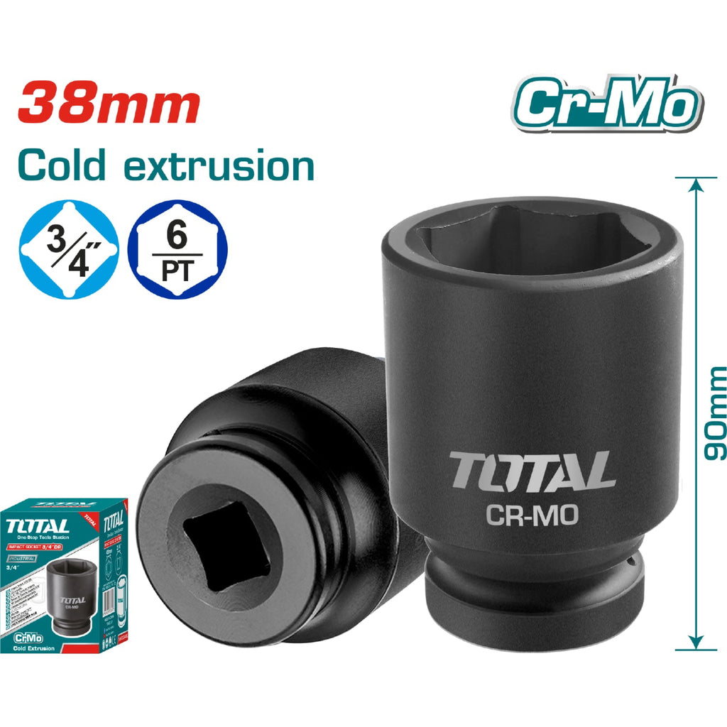 [SKUIMG]THHISD3438L|THHISD3438L.jpg|DADOS SOCKETS IMPACTO 3/4". MATERIAL CRMO38MM
