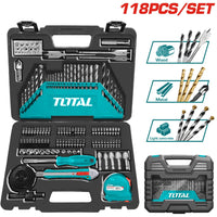 [SKUIMG]THKTAC011182|THKTAC011182_1.jpg|JUEGO DE BROCAS Y ACCESORIOS DE 118 PIEZAS.