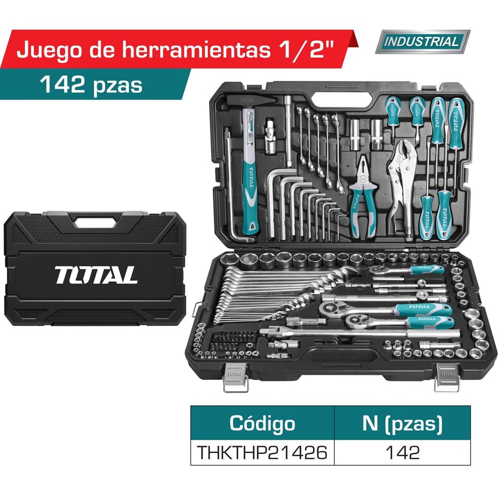 [SKUIMG]THKTHP21426|COMBO DE 142 HERRAMIENTAS