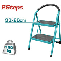 [SKUIMG]THLAD09021|ESCALERA DE 2 PELDAÑOS METÁLICA TOTAL TOOLS