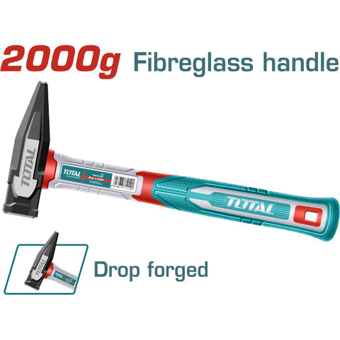[SKUIMG]THMH622000|THMH622000_1.jpg|MARTILLO FORJADO,TRATAMIENTO T�RMICO, ACERO #45 MANGO FIBRA VIDRIO. 2000G.