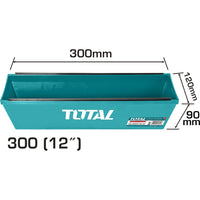 [SKUIMG]THPMP3501|CUBETA DE PLASTICO RECTANGULAR PARA DRYWALL DE 305 X 120 X 90 MM. CON LIMPIADORES LATERALES DE ACERO