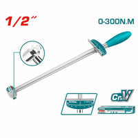[SKUIMG]THPTW300N2|TORQUIMETRO DE 1/2". CR-V RANGO DE TORQUE: 0-300 NM. CROMADO DE TRATAMIENTO TERMICO.
