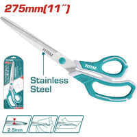 [SKUIMG]THSCRS812801|THSCRS812801_1.jpg|TIJERA DE 275 MM (10-3/4") DE ACERO INOXIDABLE. ANCHO DE LA HOJILLA: 2.5MM.