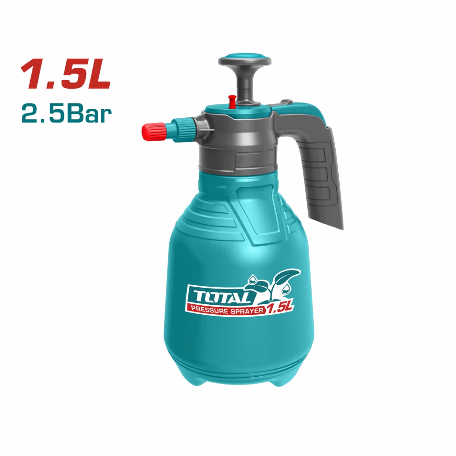 [SKUIMG]THSPP201502|THSPP201502.jpg|ROCIADOR SPRAY DE PRESIÓN 1.5 LITROS. 2.5BAR. BOQUILLA AJUSTABLE.