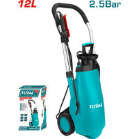 [SKUIMG]THSPP31201|THSPP31201_1.jpg|BOMBA ROCIADOR SPRAY DE PRESI�N 12 LITROS TOTAL TOOLS PARA FUMIGAR CON RUEDAS