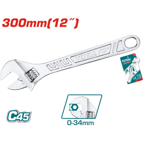 [SKUIMG]THT1010123|LLAVE AJUSTABLE 12" AJUSTABLE: 0-35MM ACERO AL CARBONO.
