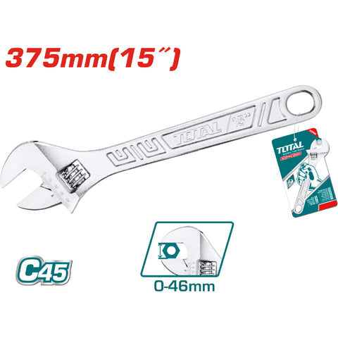 [SKUIMG]THT1010153|LLAVE AJUSTABLE 15" AJUSTABLE: 0-46MM ACERO AL CARBONO.