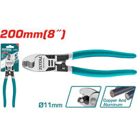 [SKUIMG]THT11581|ALICATE COTADOR DE CABLE DE 8"/200MM. ACABADO PULIDO EN COLOR NEGRO. ACERO AL CARBONO.