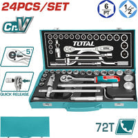 [SKUIMG]THT141253|THT141253_1.JPG|JUEGO RACHET CON SOCKET 24 PZA