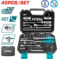 [SKUIMG]THT141451|THT141451.jpg|JUEGO RACHET CON SOCKET 45 PZA