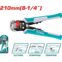 [SKUIMG]THT15246|PINZA PELACABLES ELÉCTRICOS 3 EN 1 MULTIFUNCIÓN.