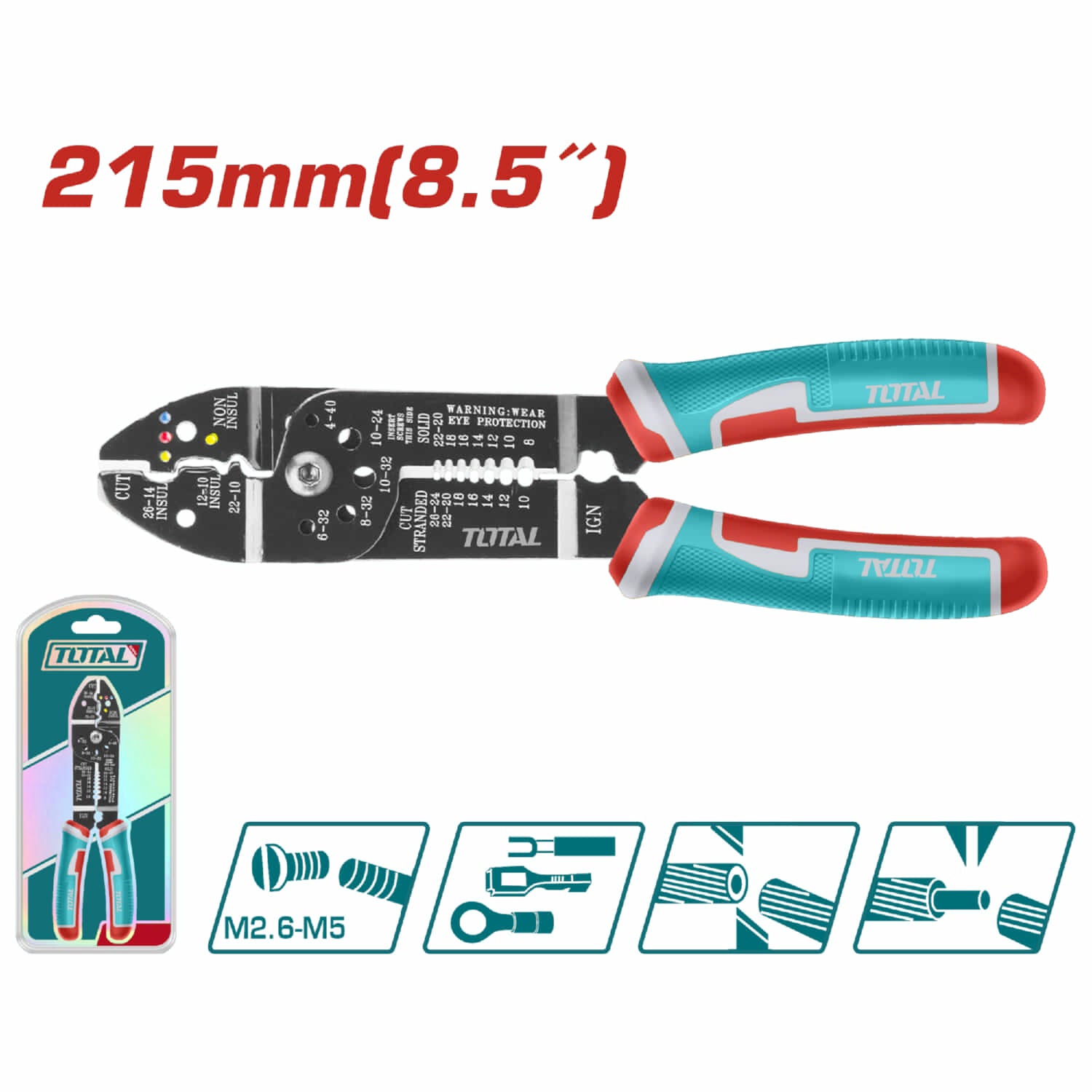 [SKUIMG]THT15851|THT15851.jpg|PELACABLES PINZA 8.5" PARA CABLES ELÉCTRICOS