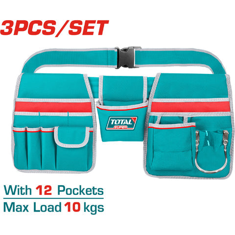 [SKUIMG]THT16P20325|THT16P20325_1.jpg|BOLSA DE HERRAMIENTAS DE CINTUR�N CON 12 BOLSILLOS Y 1 BOLSILLO PARA MARTILLO. CARGA M�XIMA 10KG. CI