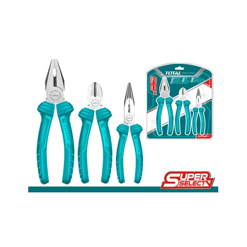 [SKUIMG]THT1K0311|THT1K0311.jpg|KIT DE ALICATES DE 3 PZAS.COMBINACION 7",