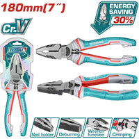 [SKUIMG]THT210706S|ALICATE DE COMBINACION 7"/180MM CR-V. DE ALTO APALANCAMIENTO AHORRAN EL 30% DE LA FUERZA APLICADA.