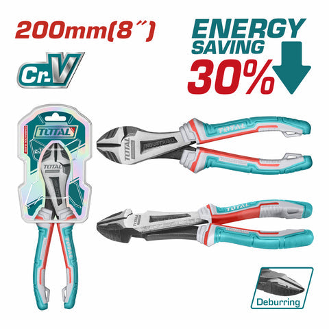 [SKUIMG]THT27816S|ALICATES DE CORTE DIAGONAL DE TRABAJO PESADO DE 8" CR-V. DE ALTO APALANCAMIENTO. AHORRO DE ENERGIA 3