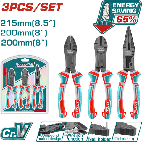 [SKUIMG]THT2CK231S|ALICATES DE COMBINACION DE 8", DE PUNTA LARGA DE 8.5", DE CORTE DIAGONAL DE 8". SE VENDE EN SET. SAL