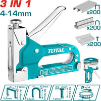 [SKUIMG]THT31143|THT31143.jpg|GRAPADORA 3 EN 1 DE FUERZA AJUSTABLE. GRAPAS: ALAMBRE: 1.2 MM, CORONA: 11.3 MM, LONGITUD: 4-14MM.