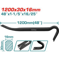 [SKUIMG]THT431482|PATA DE CABRA DE 48"(1200MM) X 1-1/8"(29MM) X 19/32"(15.0MM). MANGO OVALADO CON MUESCA (30°,68°).