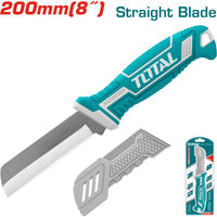[SKUIMG]THT51881|CUCHILLO PELACABLES RECTO DE 200 MM. DE ACERO INOXIDABLE. CON MANGO ERGONOMICO DE PLASTICO.
