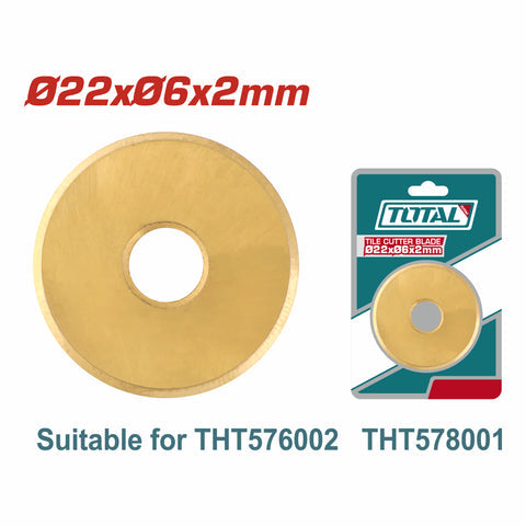 [SKUIMG]THT576002B|RUEDA DE REPUESTO PARA CORTADORA DE AZULEJOS Y BALDOSAS. 22X6X2MM CARBURO DE TUNGSTENO. COMPATIBLE C