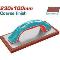 [SKUIMG]THT8320106|LLANA DE GOMA FINA DE 230 MM X 100 MM. ESPESOR DE LA GOMA 15 MM. MANGO DE PP. PLATO BASE DE ALUMINIO