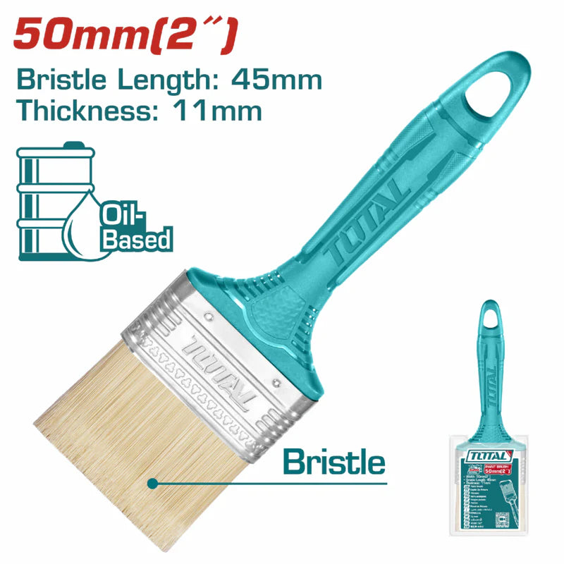 [SKUIMG]THT845026|THT845026-FRONTEND-grrDOm4feUbKcop9.png|Brocha de 2" (50.8mm). Largo 45mm grueso del pelo 11mm. Mango de plástico.