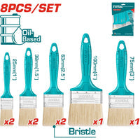 [SKUIMG]THT8450801|THT8450801.jpg|JUEGO DE 8 BROCHAS PARA PINTURA A BASE DE ACEITE.