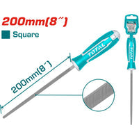 [SKUIMG]THT91886|LIMA CUADRADA PARA ACERO DE 200 MM. CALIDAD DEL ACERO T12.