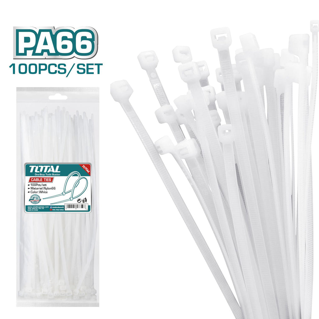 [SKUIMG]THTCT15025|ZUNCHOS PLÁSTICOS 100 PIEZAS. BLANCO. NYLON.