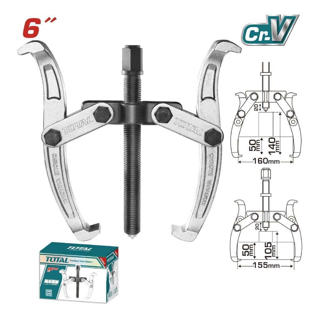 [SKUIMG]THTGP266|EXTRACTOR DE 2 MANDIBULAS DE 6". MAXIMA FUERZA 5000 KG CR-V, TRATAMIENTO TERMICO.