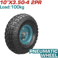[SKUIMG]THTHT20141-WP|RUEDA NEUMATICA PARA CARRETILLAS DE 100 KG. DE 10" X 3.50 -4 + 2PR. CON RODAMIENTO.