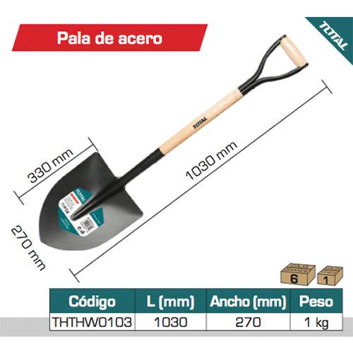 [SKUIMG]THTHW0103|PALA DE PUNTA CON MANGO DE MADERA