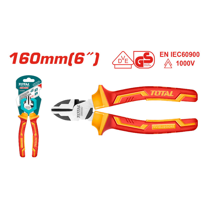 [SKUIMG]THTIP2261|THTIP2261.jpg|ALICATES DE CORTE DIAGONAL DE ALTO APALANCAMIENTO AISLADO 6" 1000V MAN