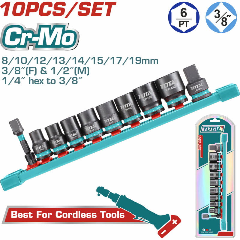 [SKUIMG]THTISD38104|DADOS SOCKET DE IMPACTO 3/8" 8-14MM. CR-MO. TRATAMIENTO TERMICO. SET D