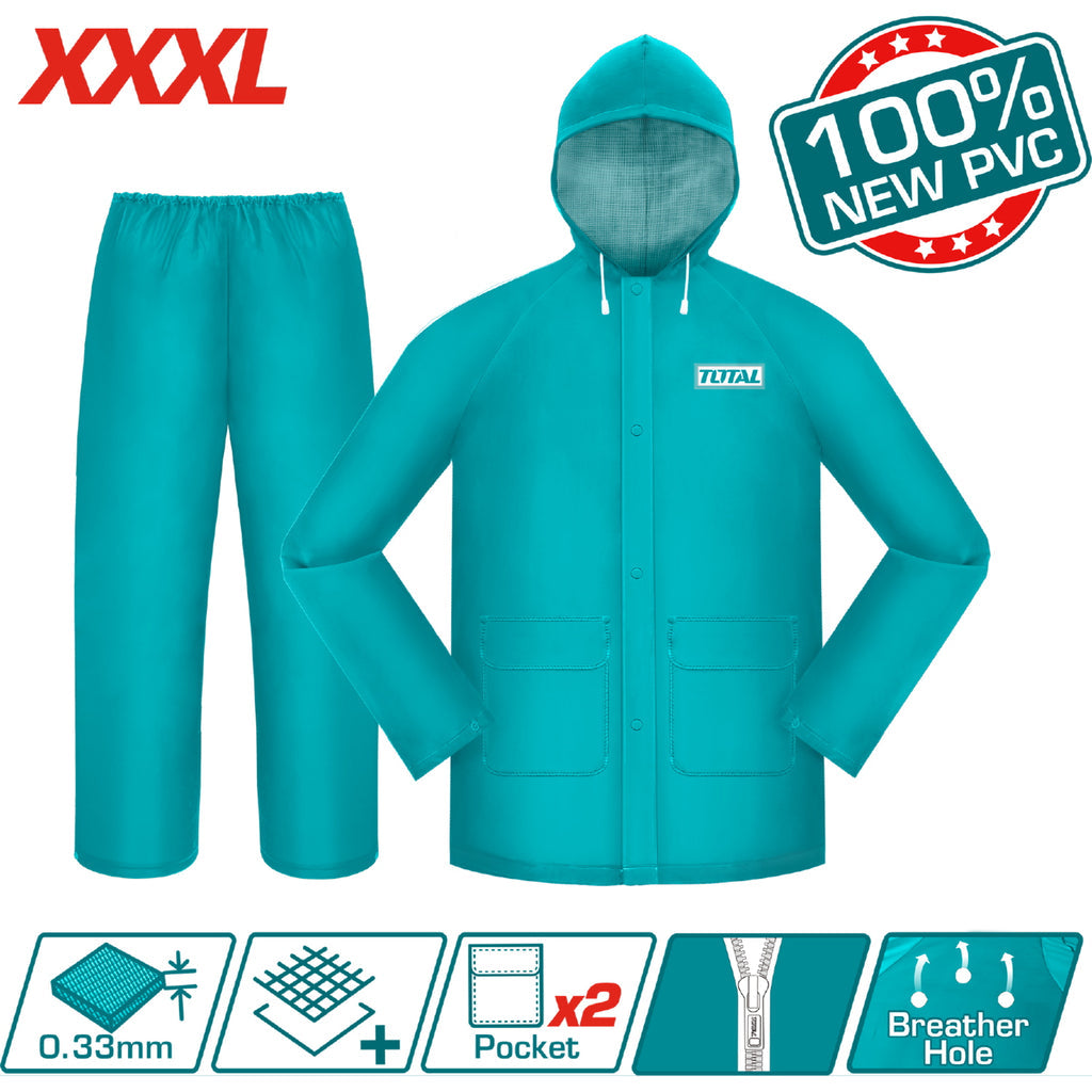 [SKUIMG]THTRS031.XXXL|THTRS031.XXXL.jpg|TRAJE DE LLUVIA PANTALON Y SOBRETODO PVC+POLYESTER ALTA CALIDAD. ESPESOR 0.33 MM TALLA XXXL